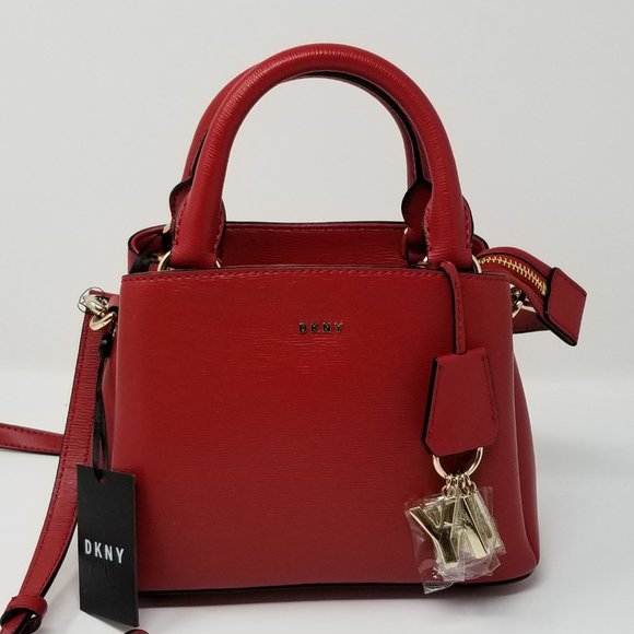 dkny paige small leather satchel